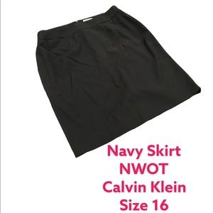Navy CK skirt NWOT